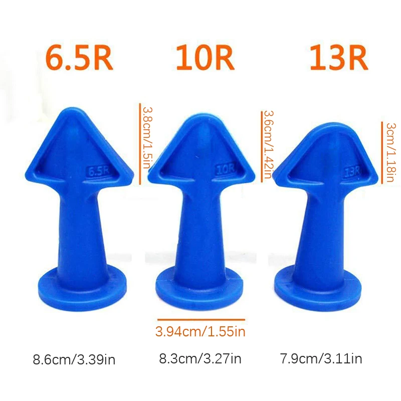 3pcs Caulk Nozzle Applicator Silicone Caulking Tools Sealant Finishing Grout Kit Scraper Floor Cleaning Tile Dirt Spatula caulking finisher tool silicone sealant tool silicone caulking set scraper tool set scraper tool kit scraper tool