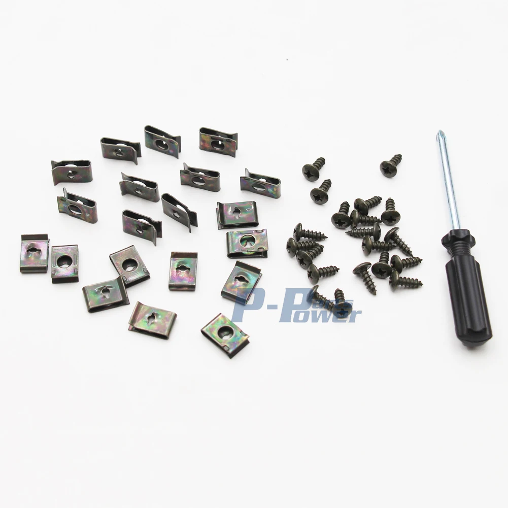 20x Plastic Body Screw and Clips Chinese GY6 Scooter 50cc 125cc 150cc