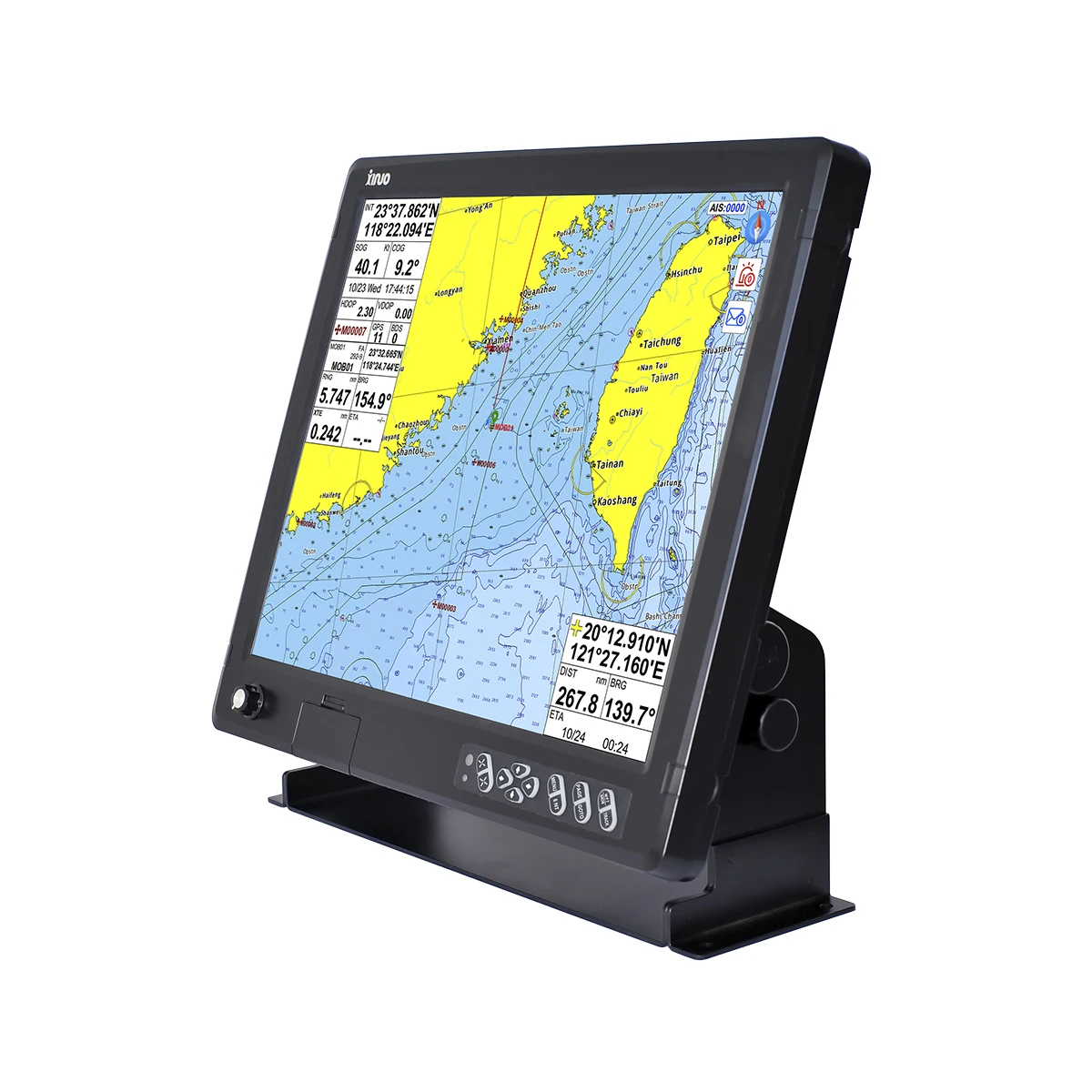 

Marine spare parts marine electronics XINUO 19" large TFT LCD monitor display screen HM-2619 CE certificate IMO standard