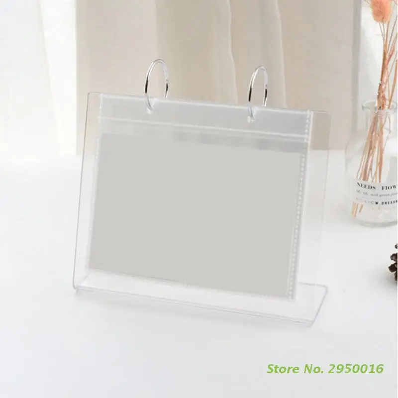 Multi-purpose Desktop Standing Photo Album 4/5/6inch Clear LOMO Photo Holder Postcards Display Rack Mini Poster Frame 3