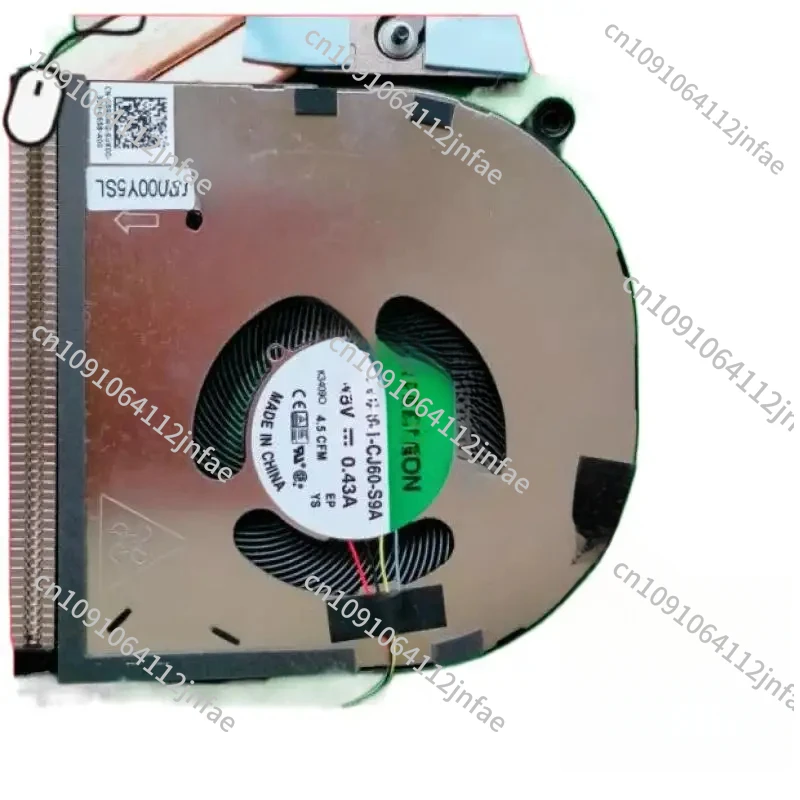 XPS 15 9520 M5570 0V9PVY용 히트싱크가 포함된 새 오리지널 노트북 CPU GPU 냉각 팬
