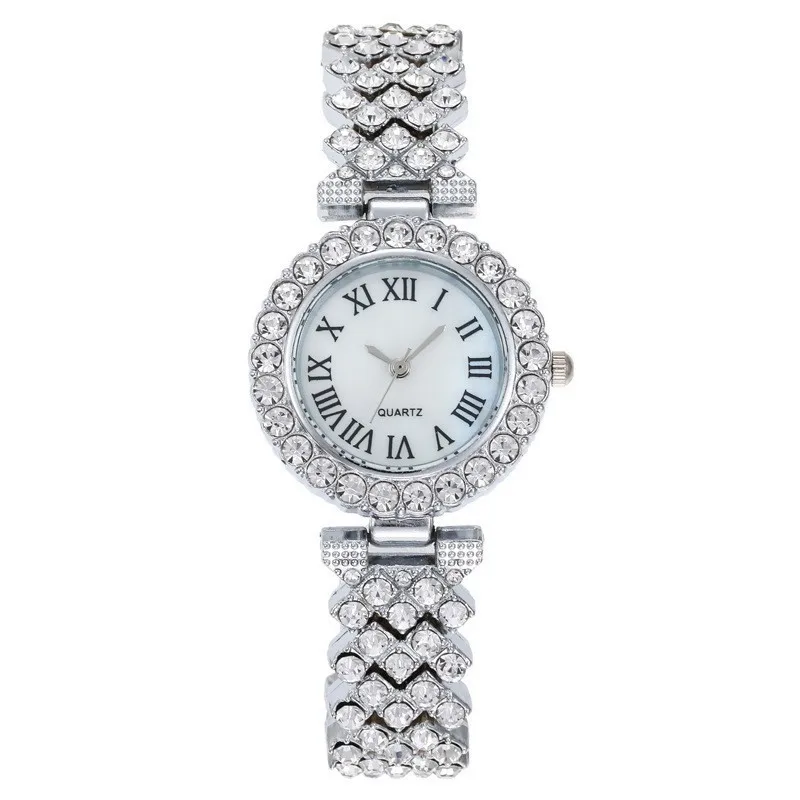 Women's Diamond Quartz Watch Elegant Fashion Ladies' Timepiece with Sparkling Quartz Movement