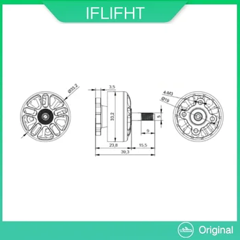 iFlight XING-E 2809 1250KV/800KV 4-6S FPV Cinelifter Motor, 5mm Steel Shaft for Long Range FPV Drone 1