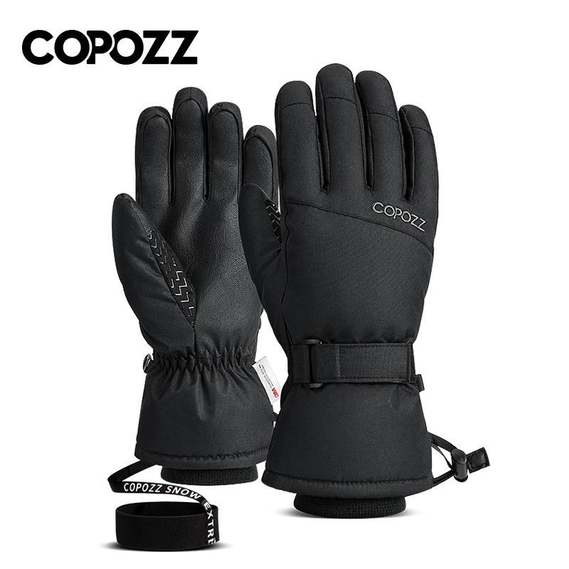 COPOZZ 20602 Men Women Ski Gloves Ultralight Waterproof Winter Warm Gloves Snowboard Gloves Motorcycle Riding Snow Windproof Gloves
