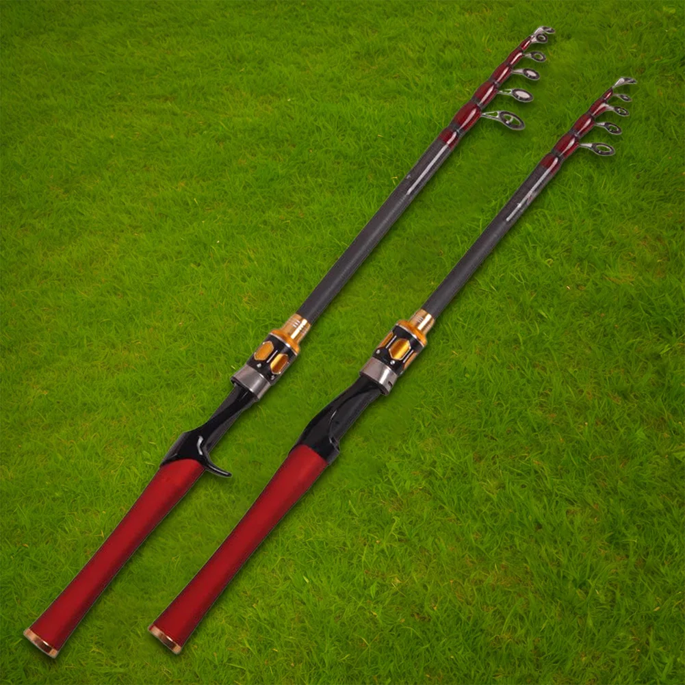 Carbon Fiber Telescopic Fishing Rod for Bass Pike Carp Fishing