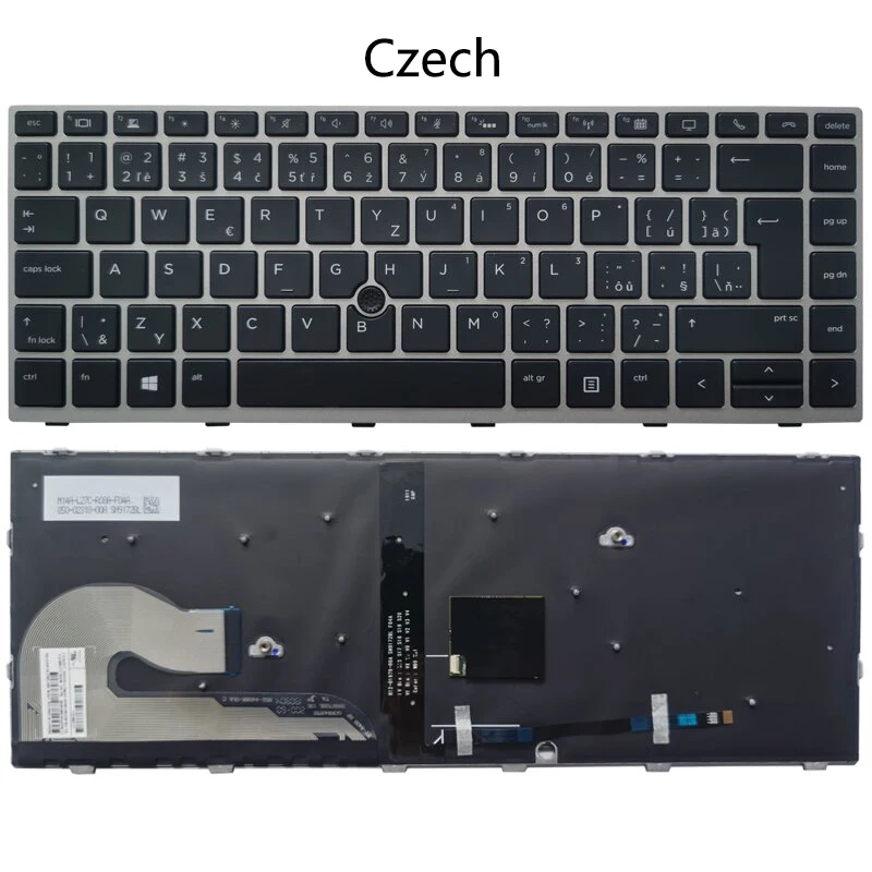 Retroiluminado cf cz ro sv Teclado para hp Elitebook 840 g5 846 g5 745 Canadense Francês Checo Romeno Esloveno com Luz de Fundo Novo - Imagem 4