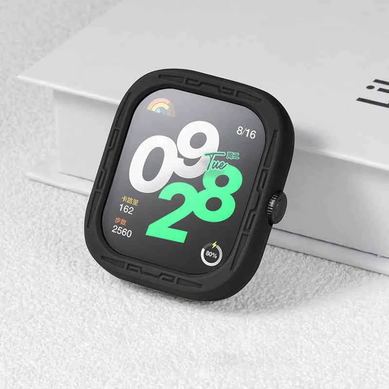 Silicone Case Cover Accessories Protector Bumper Frame for Xiaomi Redmi Watch 4