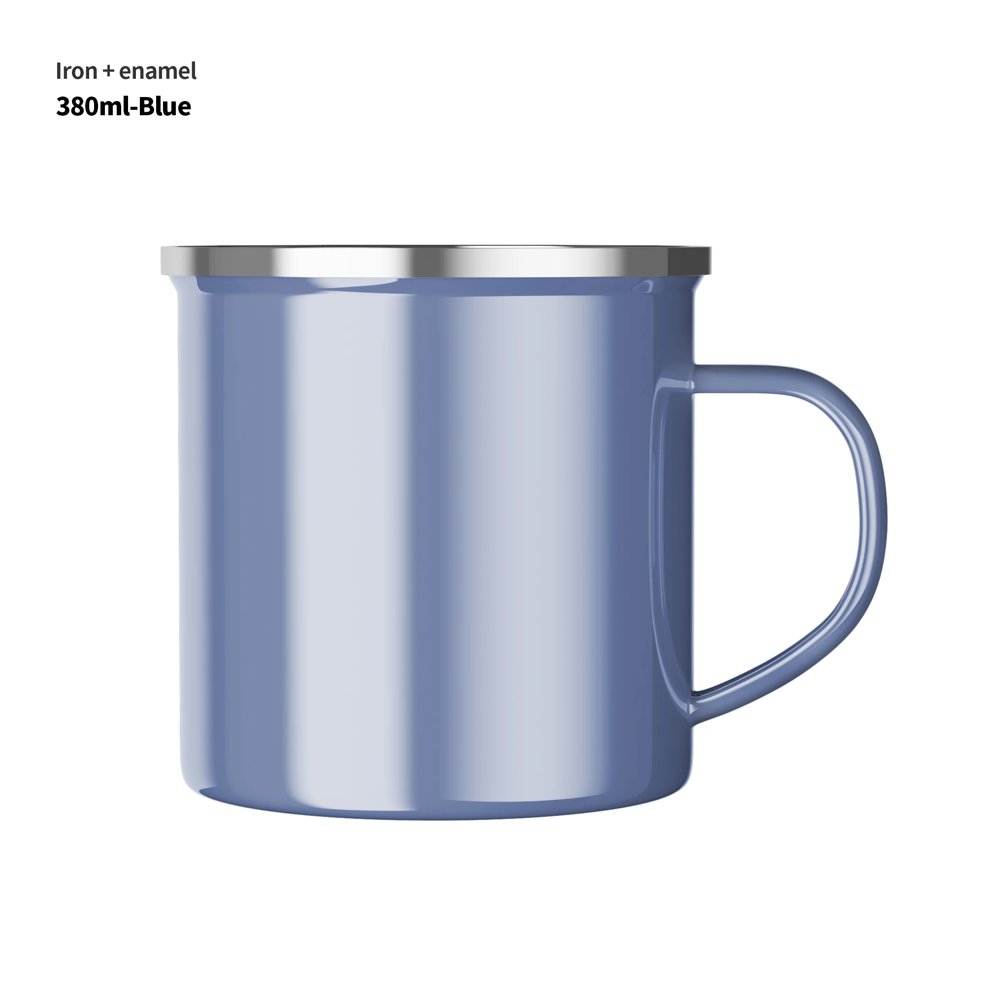 1/4/6 Pcs Enamel Camping Mugs Set,380ml Coffee Camp  Small Enamel Tea Cups for Indoor and Outdoor Activities,Easy to Clean 