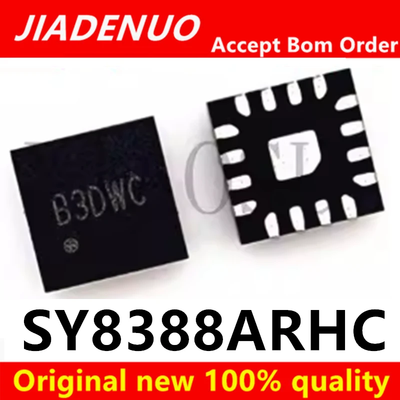 (2-5PCS)100% New SY8388ARHC SY8388A SY8388 B3ELF B3DWD B3... QFN-16 ...