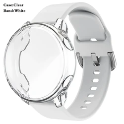 2-Pack Silicone Strap and Case for Smartwatch - Full Cover Protection Bracelet (7)