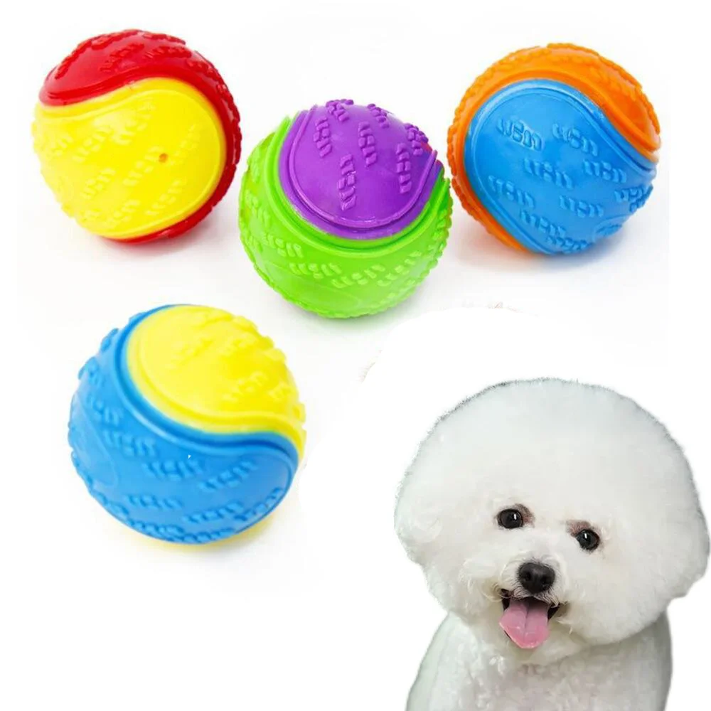 Sound Ball Pet Dog Puppy Squeaky Chew Toy Squeake Small Soft Squeaky Ball Dog Toy Dog Toys
