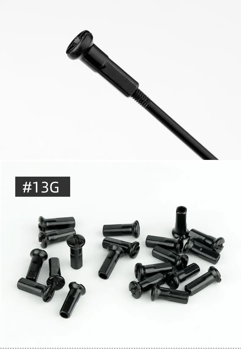 100 Stück Messing Speichen nippel 14g 13g 12g MTB Rennrad Rad E-Bike Roller Felgen kappen Cu Muttern Kupfer teile beschichtet – Detail 5