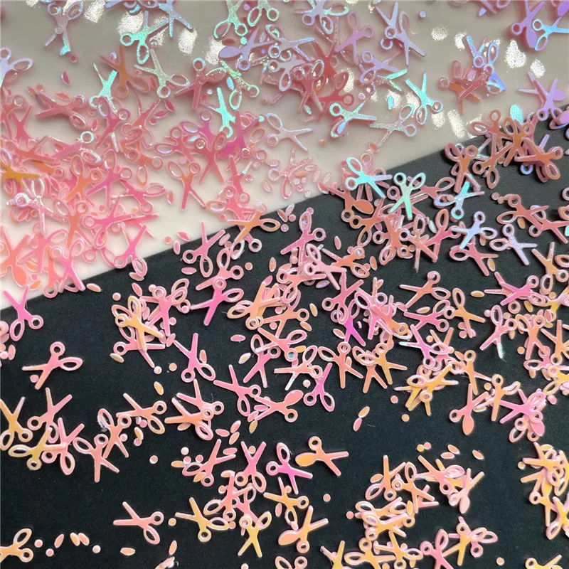 7mm Scissors Loose Sequins Glitter Paillettes 30g/Lot For DIY Nail Craft Craft Making Wedding Decoration Confetti