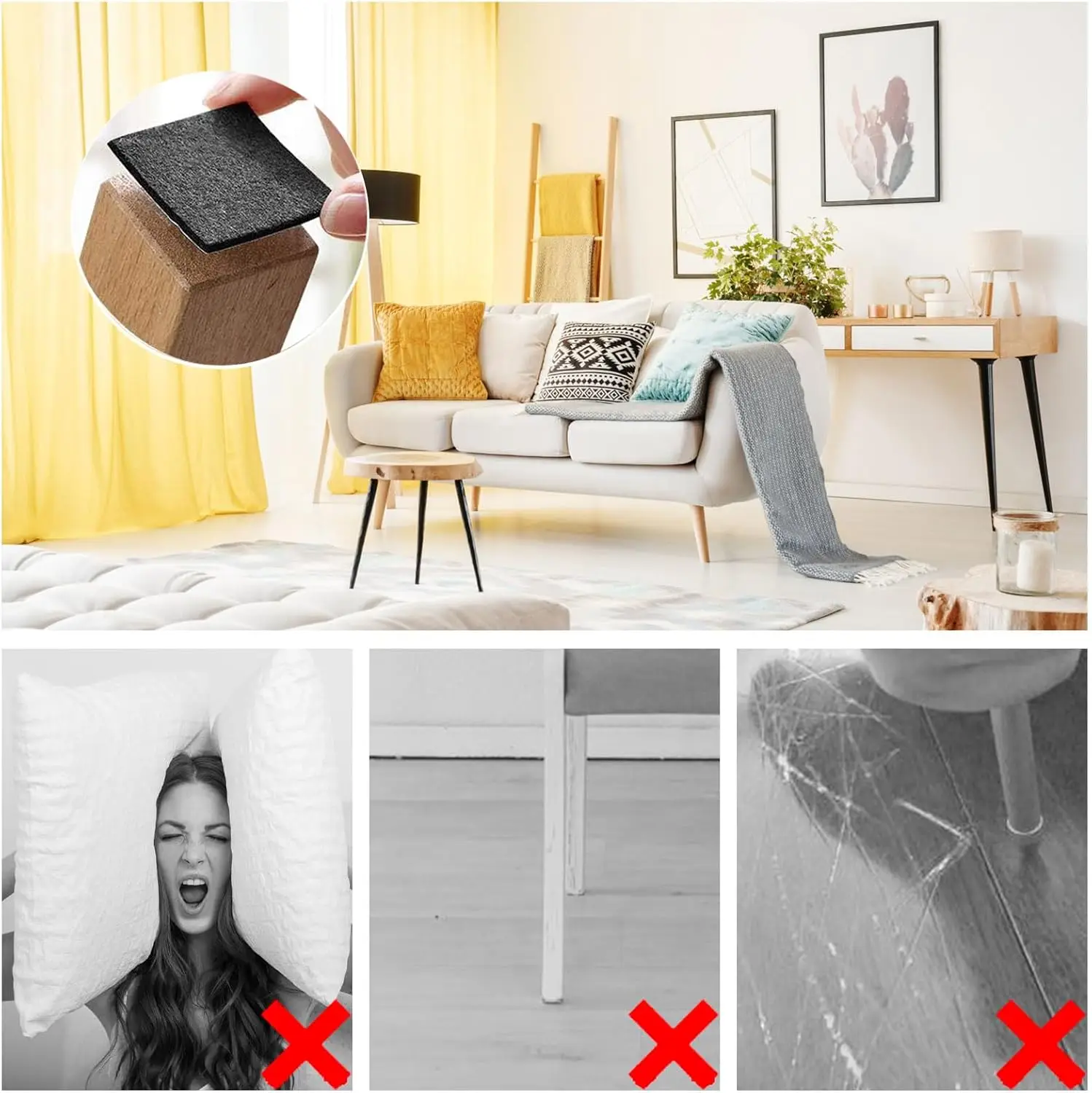 Durable Self-Adhesive Felt Strips for Furniture Protection and Noise Reduction