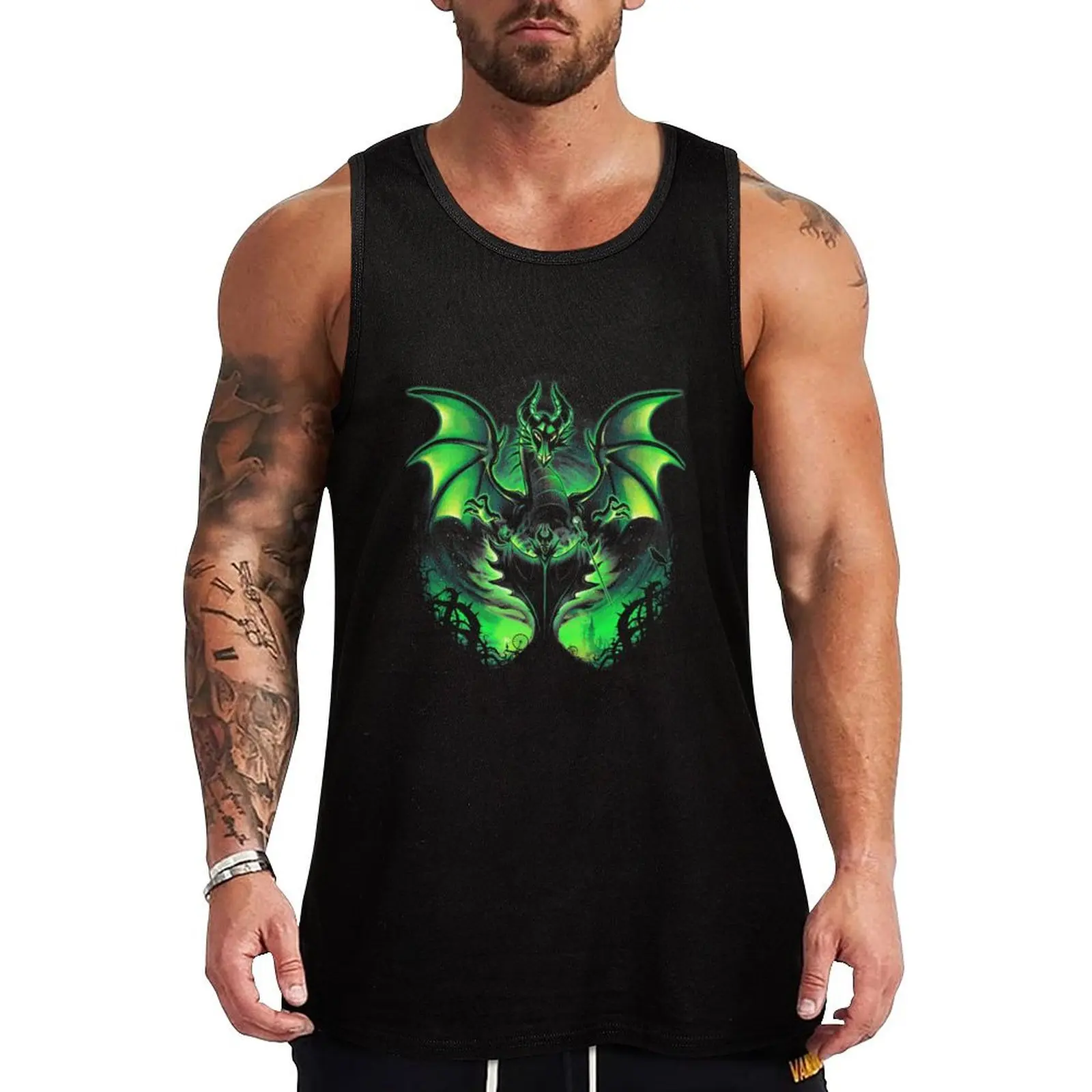 Maleficium Tank Top gym clothes for man summer gym clothing gym t shirt men