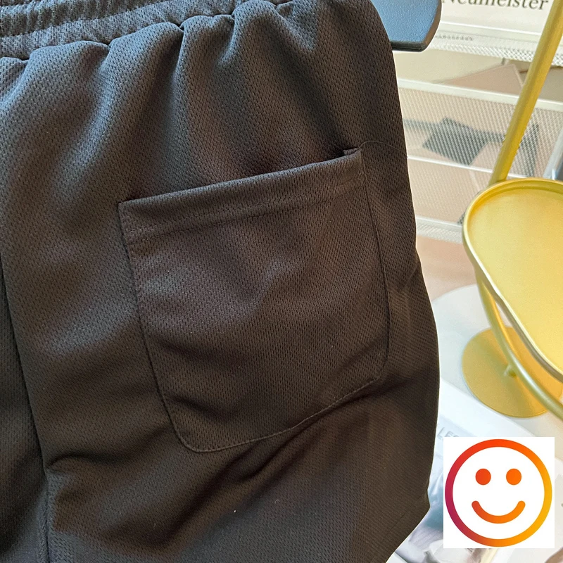 Mesh Athletic Shorts White Embroidery Letter Stripe Men's Vintage Black Blue Running Basketball Casual Breathe Knit Ball Pants