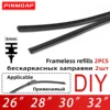 2pcs Car Wiper Rubber Strip Filler Suitable For 6mm Frameless Wiper Blades Car Parts 26"-32"Can Cut Wiper Rubber Strip 1