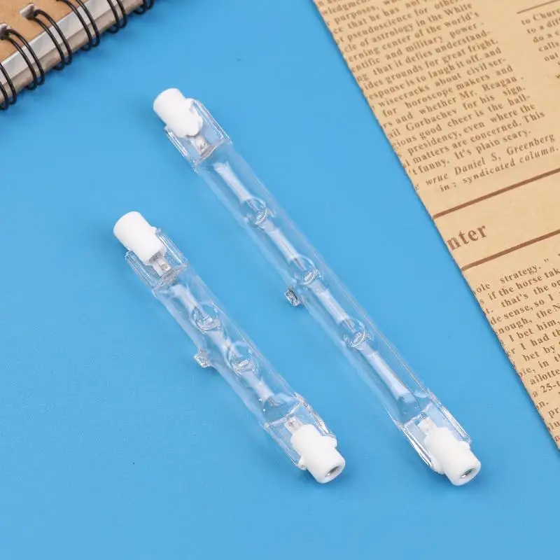 1 Piece J Type Halogen Light Bulb 360° Beam Angle R7S Halogen Linear Light Bulb For Ceiling Cabinet And Desk Construction Lights