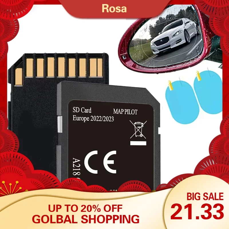 

2022 V19 Map Navigation A2189062404 Memory SD Card for Mercedes-Benz Garmin System A B C E CLA Nav Sat