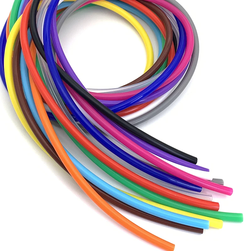 Thickening Silicone Tube Soft Rubber Hose I.D 2~19mm Heat Resistant Flexible Silica Gel Pipe Colorful Hose 1Meter