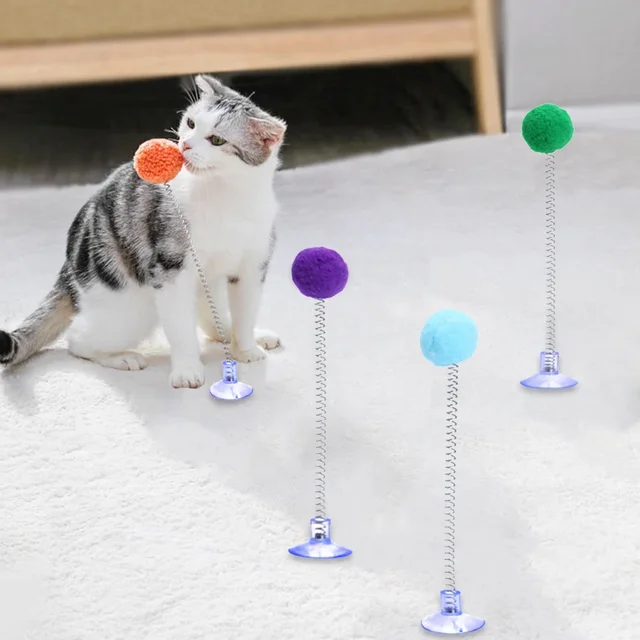 Fur Ball Cat Spring Toy 4