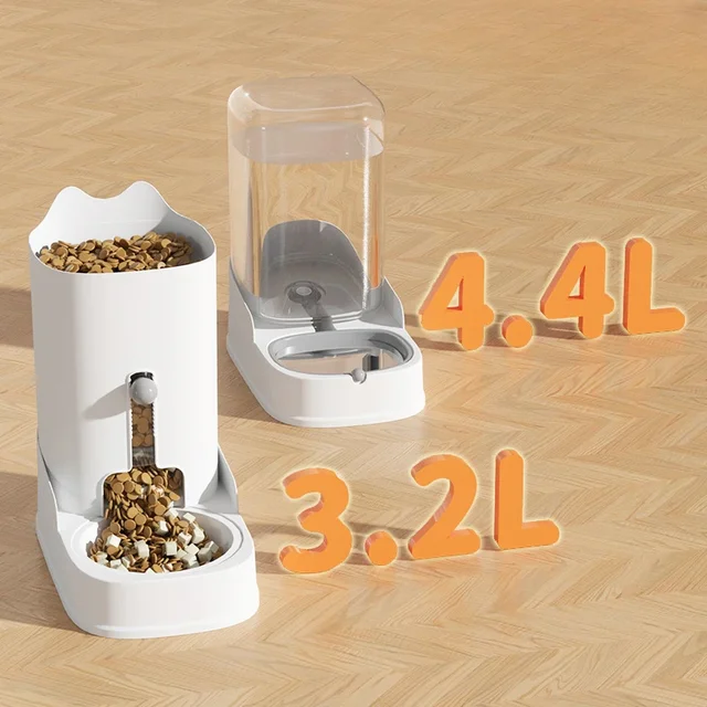 Cat and Dog Feeder Pet Water Dispenser Cat Food Bowl Large Capacity Feeder Water Dispenser for Small Puppy Kitten Pet Supplies 3