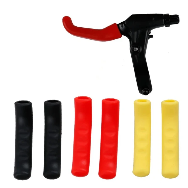 6 Paires De Manchons De Leviers De Frein Vélo - Antidérapants En Silicone - Noir - Neuf