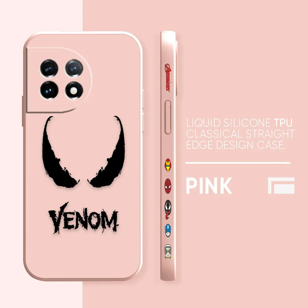 thumbnail image 1 of Case For Oneplus 5 6 9 9R 8 8T 7 7T A3 2 2V NORD 3 2 Lite Pro Simple Liquid Silicone Case Marvel Comics Venom, 1 of 5
