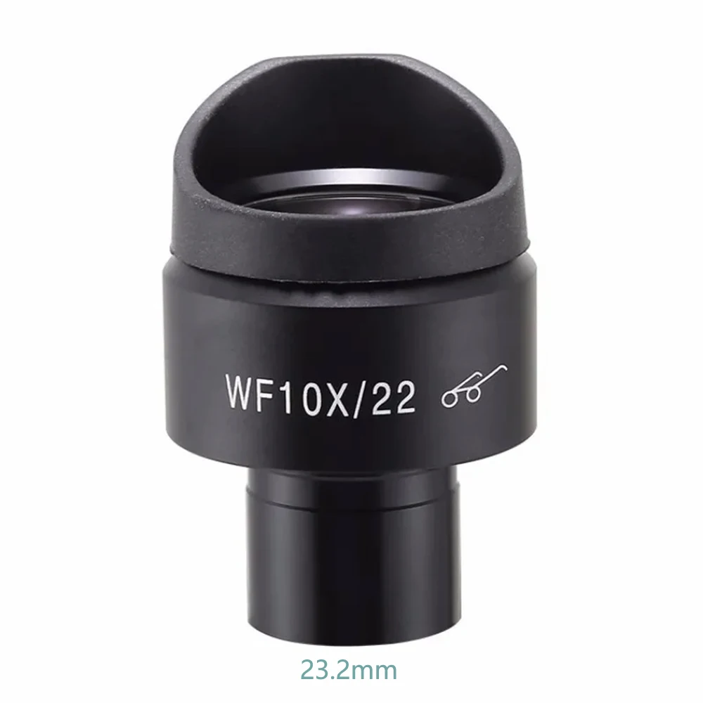 High Eye Point Wide Angle Microscope Eyepiece with Diopter Adjustment - 22mm Field of View