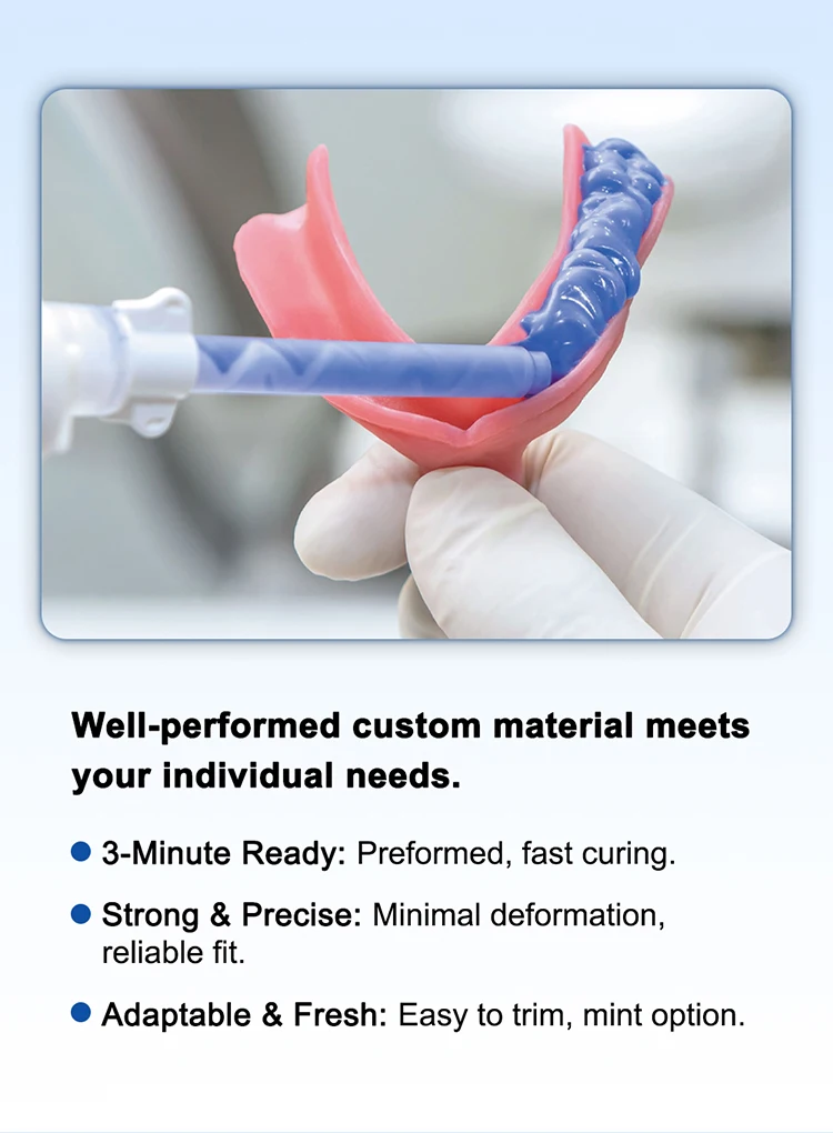 50 Blatt AZDENT Dental Light Curing Tray Modellmaterial Labor Individuelle benutzerdefinierte Form Grundplatte 2 mm Abdruckfächer Implantatführung – Detail 3
