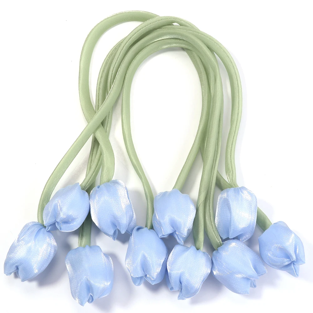 5 stücke Tulpe Bogen Blumen Süße Künstliche Blumen Für DIY Hochzeit Party Weihnachten Kleidung Kopfbedeckungen Geschenke Dekoration Zubehör – Detail 12
