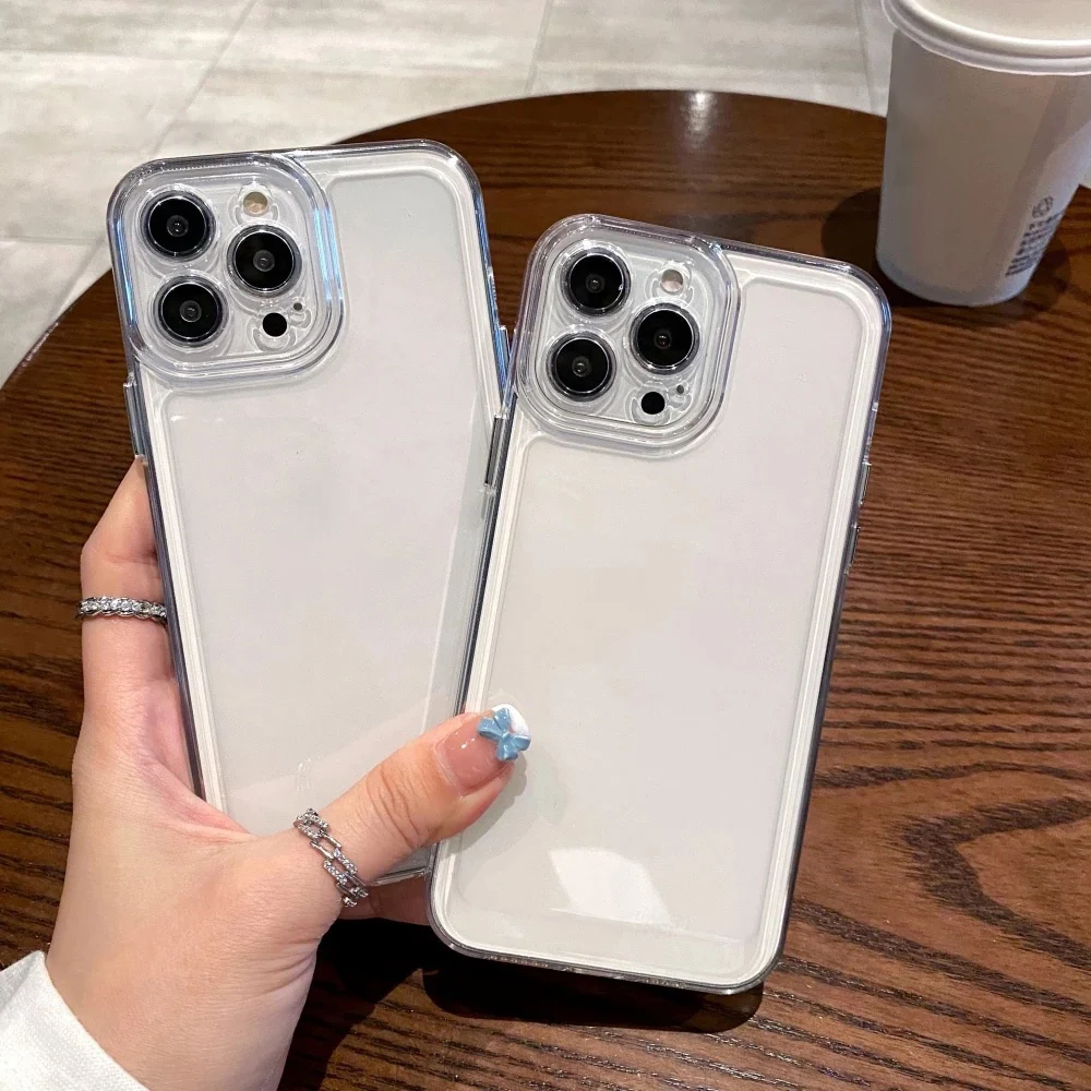 Enhanced Shockproof TPU Phone Case with Bumper Protection