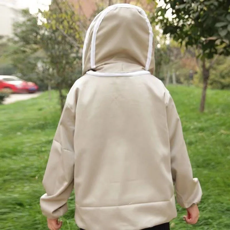 Description Picture 4 of itemMesh Hat Breathable Zipper Anti Bee Clothes Half Body Elastic Cuffs Bees Protective Clothing Anti-tearing Material Anti-sting