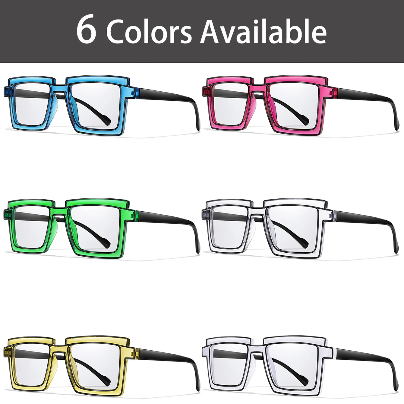 Oversize Cycling Sunglasses Women Trendy Square Fashion Transparent Shades