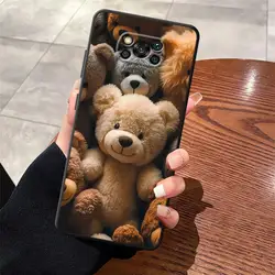 Simple Bear Design Phone Case Cover for Poco C75 5G (Mix01)