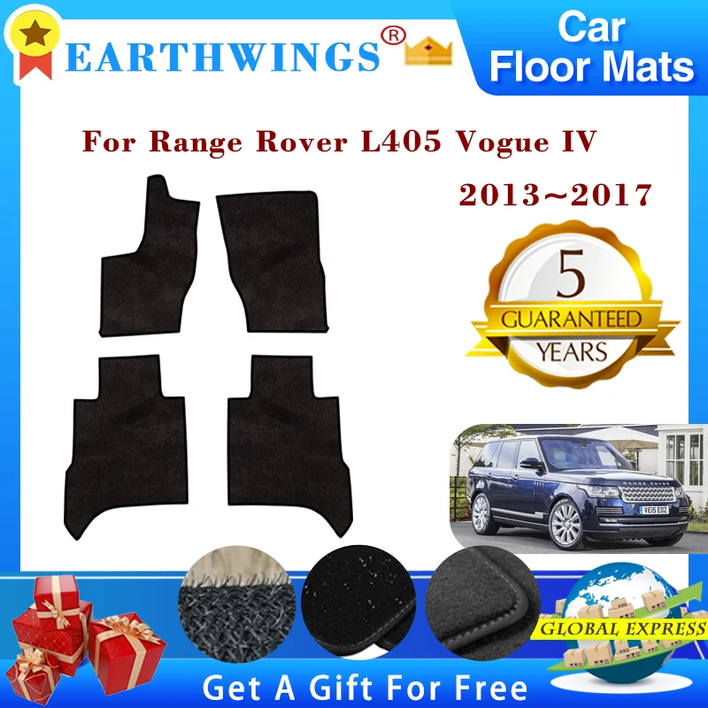 For Range Rover L405 Vogue 4 Seater Long Wheelbase 2013~ Floor Mats Footpads Carpets Cover Rugs Panel Foot Pads Accessories