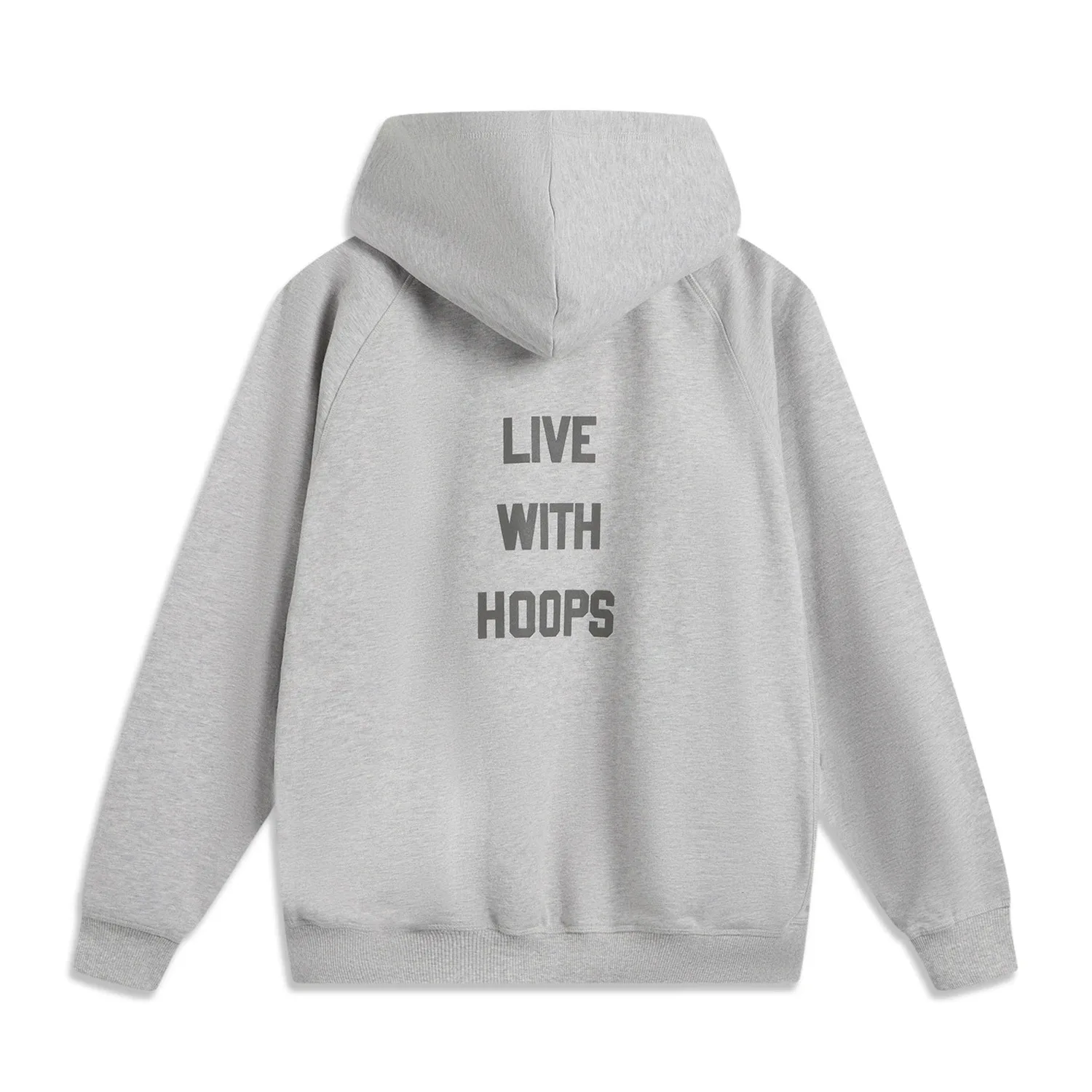Men Sport Tees Li-Ning Men BADFIVE Basketball Hoodie Loose Fit Cotton Leisure Comfortable LiNing Sports Style Hooded Sweatshirt AWDU509