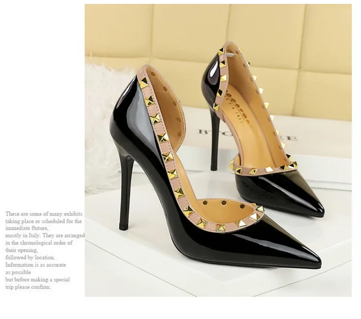 2025 Nuovo Sexy Nero Sottile Tacchi Alti 10.5 Centimetri Scarpe da Donna