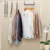 Multifunctional Hook Space Saving 5-hole Plastic Hanger Simple Folding Windproof Hanger Suitable Apartments Dormitories Families 3