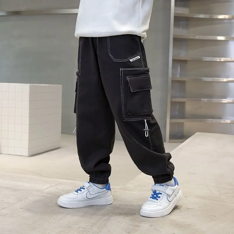 3-12T Boys Pants Winter Warm Velvet Winter Leggings Boys Children Stretch Workwear Fashion Pants Casual Trousers kids pants