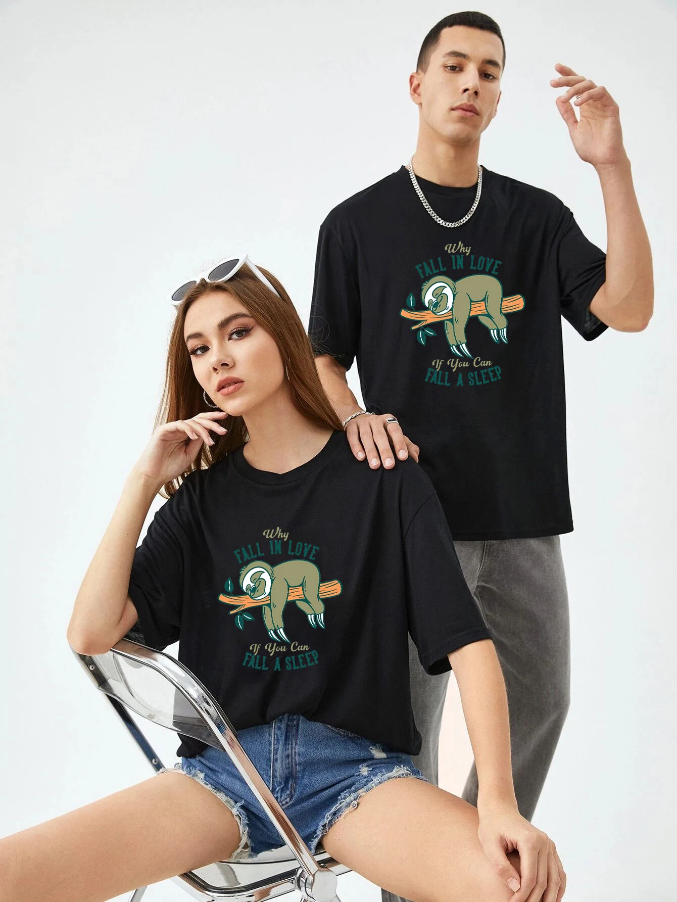 2024 New Solth Printed Tshirt Men Women Estetyczne modne koszulki Casual Loose Tee Harajuku Unisex Wysokiej jakości koszulka