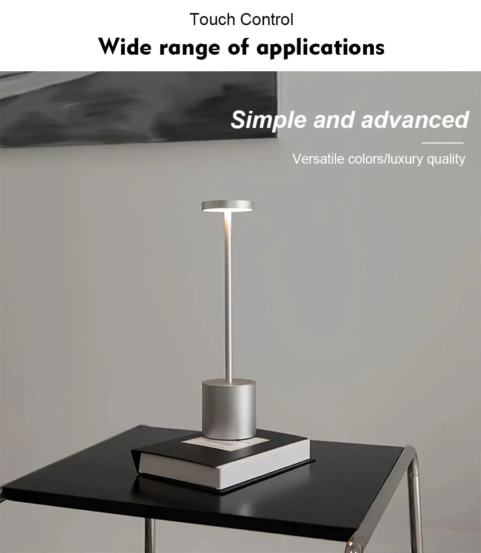 Classic Metal Touch Sensor LED Table Lamp