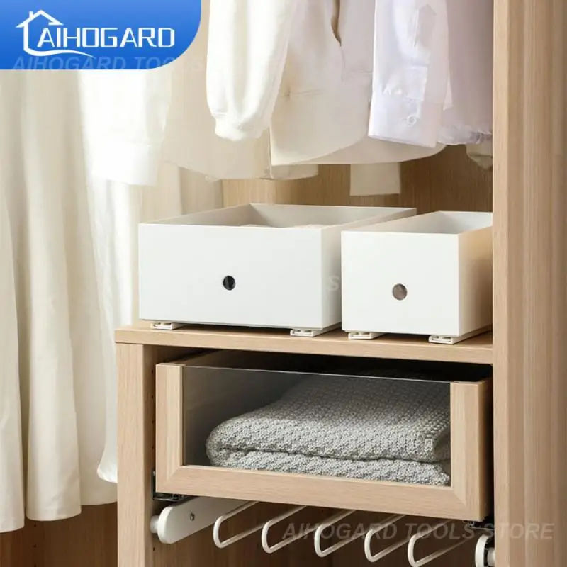 2pcs/set Retractable Drawer Basket Pull Rail Office Slide Rail Drawer