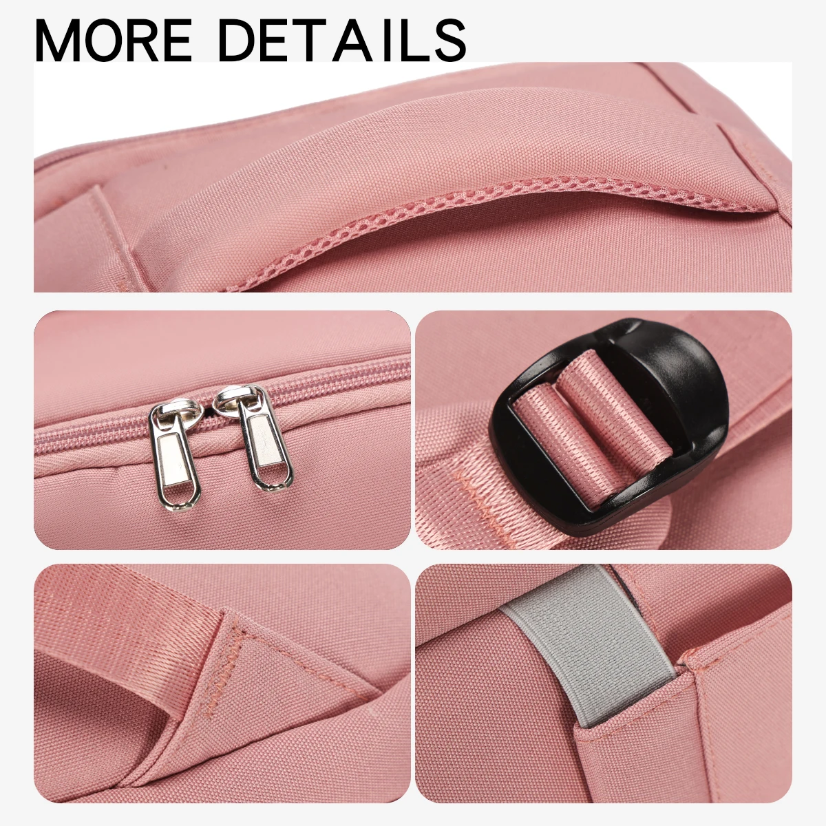 Business Backpack Ladies 2025 New Simple Canvas Travel Backpack Large-Capacity Computer Bag College Student School Bag