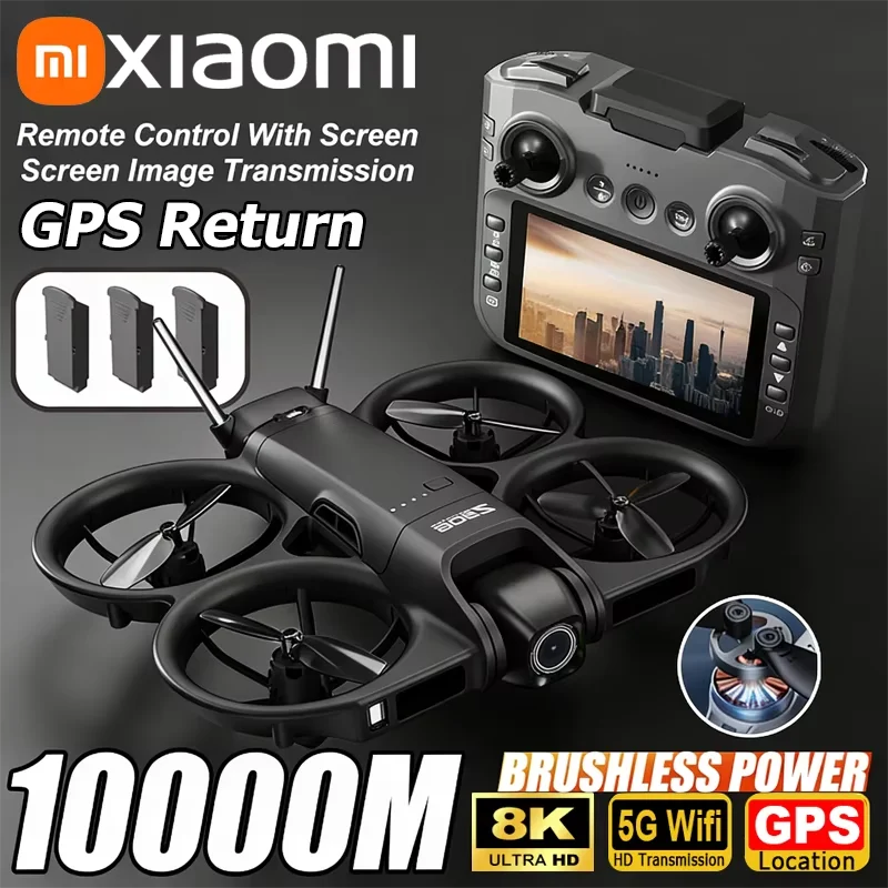 Drone Z906 4K/6K/8K HD avec écran – Caméra pliable