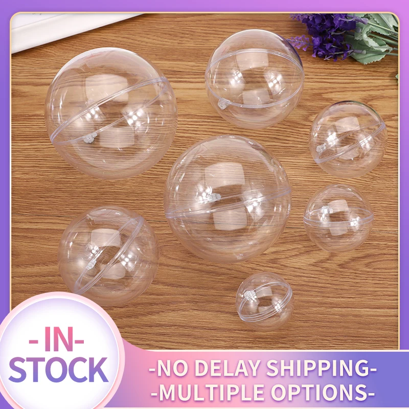 5Pcs/Set Clear Plastic Bath Bomb Mold Mould Round Heart Egg Shape Ball Sphere Bath Bomb Accessories Fillable Ball DIY Bath Tool