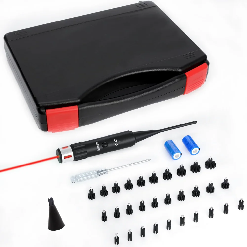 Laser Bore Sight with 30 Adpaters Rifle Laser Collimator Universal Boresighter