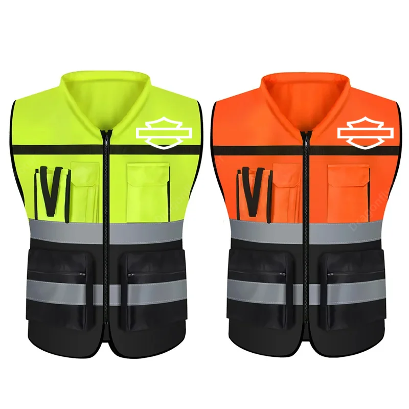 Harley Motorcycle Multi Pocket Safety Vest Night Visibility Gear For Harley-Davidson PAN AMERICA 1250 S PA1250 Sportster