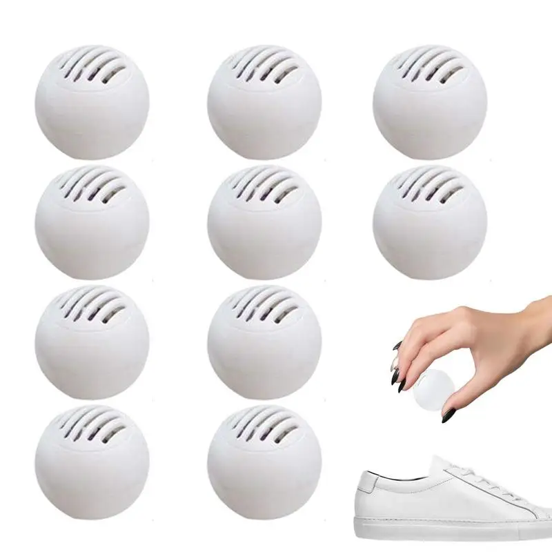 

NEW 10PCS Odor Eliminator Ball For Sneakers Leather Shoes Shoe Cabinet Odor Removal Deodorant CW
