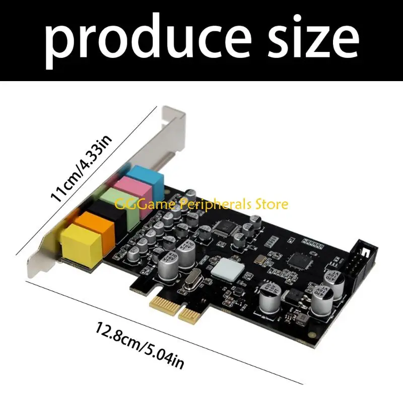 가상 서라운드 사운드를 위한 U55B 전문가 ST117 PCIe 청각 카드 CM6212 7.1CH